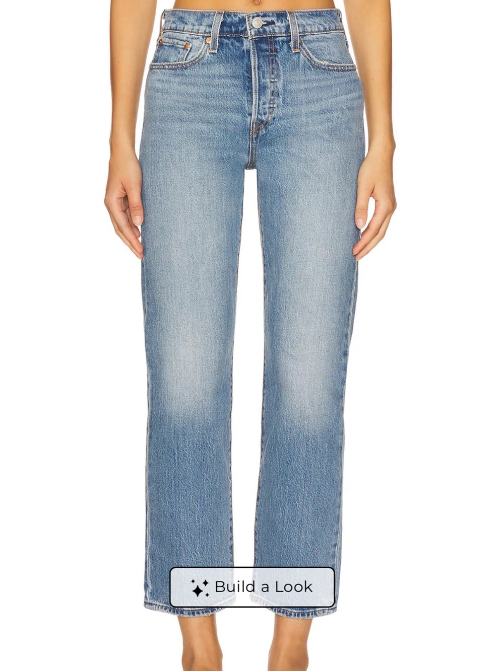 Levi's Wedgie Light Blue Straight-Leg Jeans